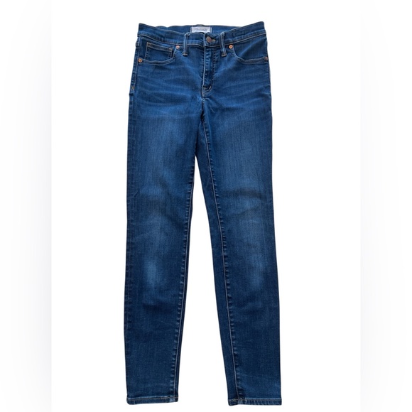 Madewell High Rise Dark Wash Skinny Jeans - Picture 1 of 5
